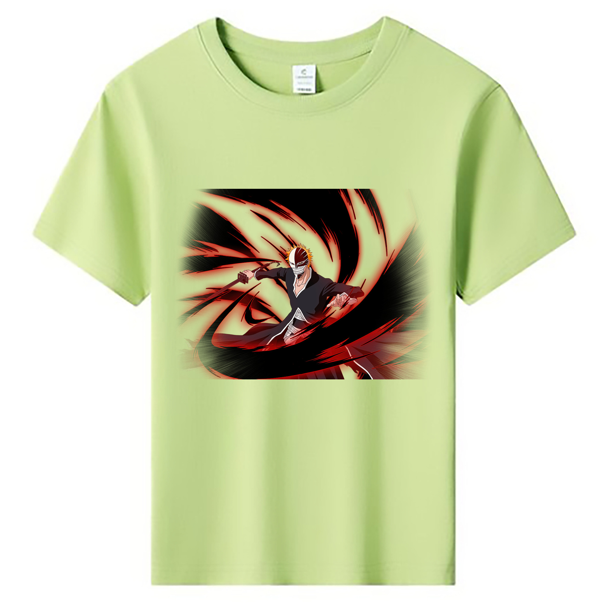 （画像用） ブリーチ 黒崎一護（くろさき いちご）BLEACH Kurosaki Ichigo 綿100％キッズTシャツ（フロントプリント）